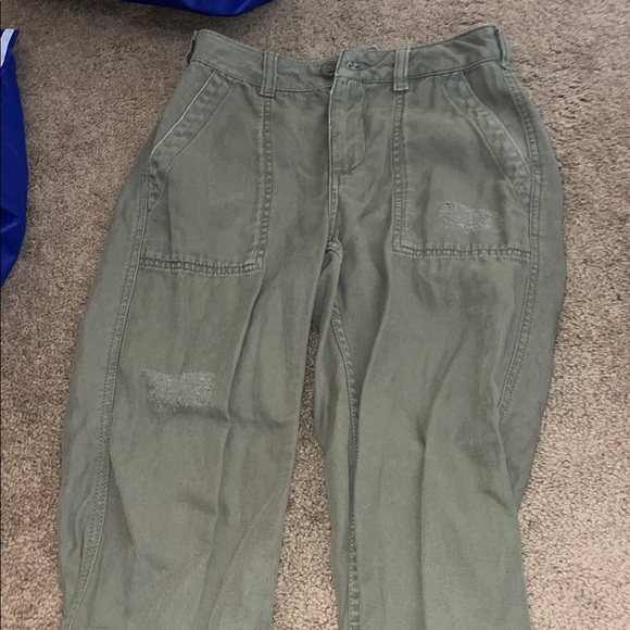 Topshop Khaki Green cargo pants - Picture 1 of 3